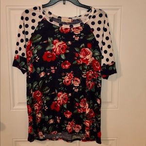 Floral Polka Dot Shirt